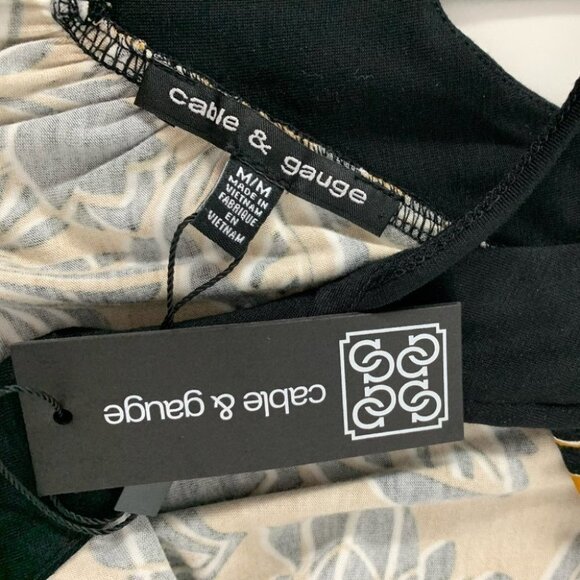 Nwt Cable &  Gauge Mustard & Black Floral P… - Picture 5 of 6